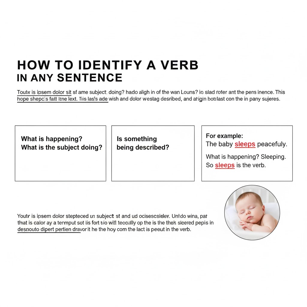 How to Identify a Verb in Any Sentence